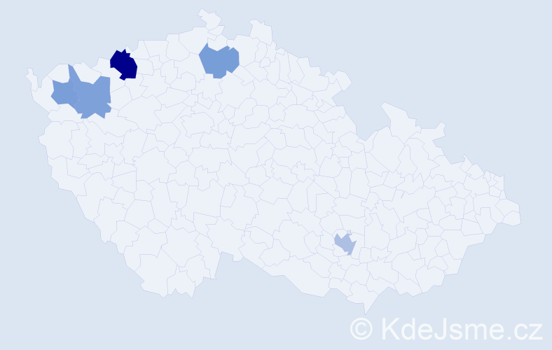 Příjmení: 'Pelzmannová', počet výskytů 16 v celé ČR