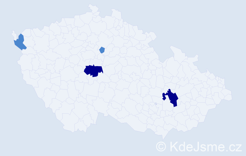 Příjmení: 'Marczell', počet výskytů 8 v celé ČR