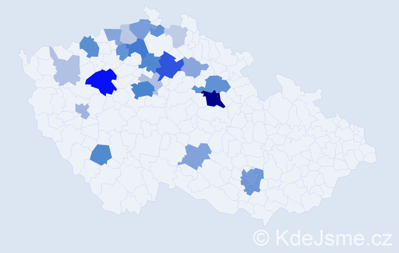 Příjmení: 'Ilkiv', počet výskytů 89 v celé ČR