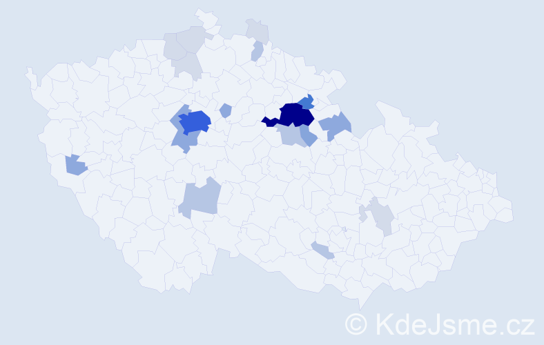 Příjmení: 'Knejp', počet výskytů 65 v celé ČR