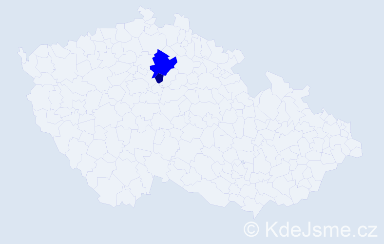 Příjmení: 'Kotink', počet výskytů 3 v celé ČR