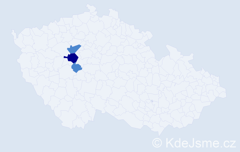 Příjmení: 'Raufer', počet výskytů 5 v celé ČR