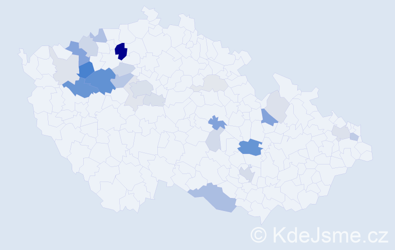 Příjmení: 'Scheiner', počet výskytů 81 v celé ČR