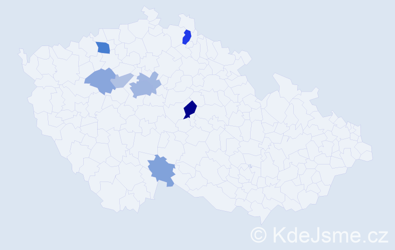 Příjmení: 'Krimová', počet výskytů 21 v celé ČR