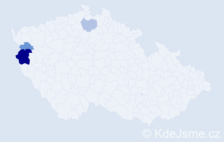 Příjmení: 'Willnerová', počet výskytů 6 v celé ČR