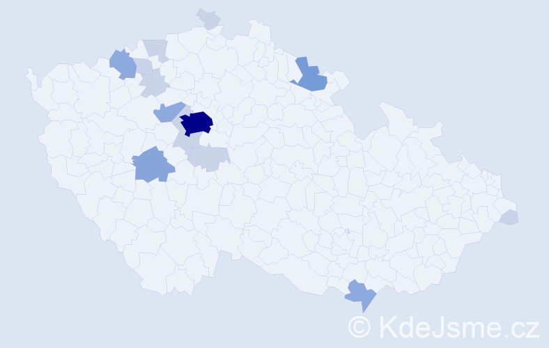 Příjmení: 'Hassmannová', počet výskytů 33 v celé ČR
