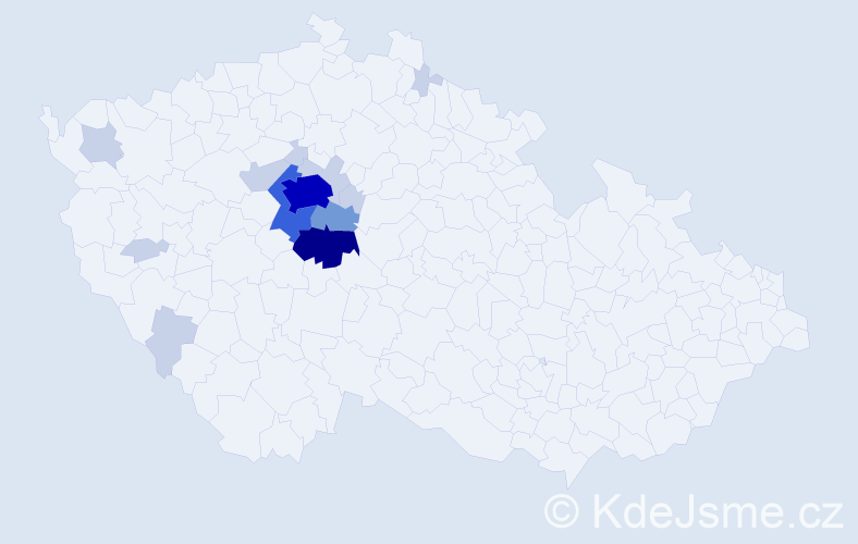 Příjmení: 'Vrbovec', počet výskytů 42 v celé ČR