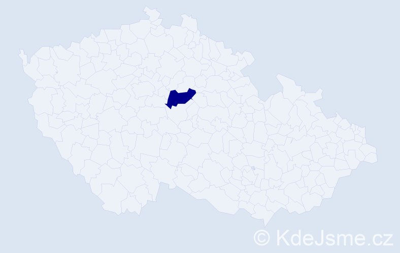 Příjmení: 'Kondratyshyn', počet výskytů 1 v celé ČR