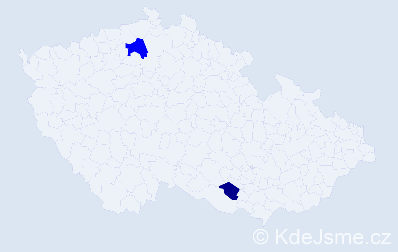 Příjmení: 'Parzinger', počet výskytů 3 v celé ČR