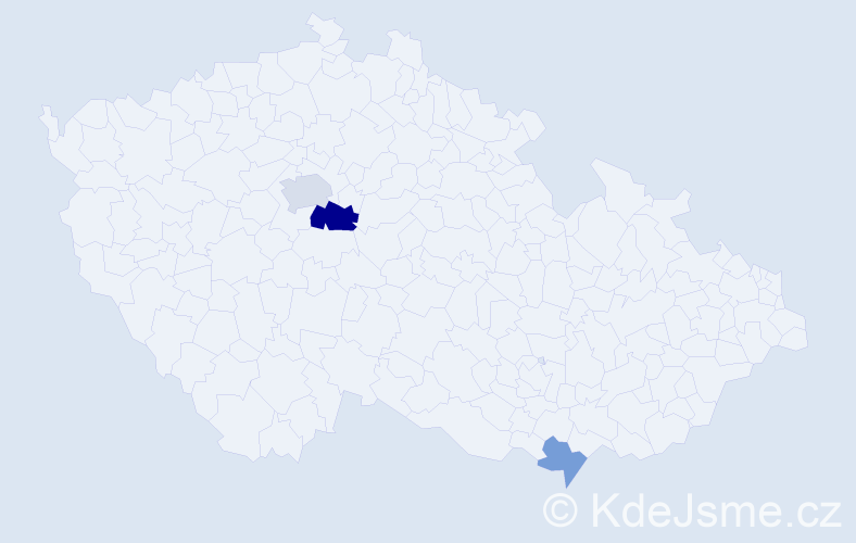 Příjmení: 'Frieszová', počet výskytů 6 v celé ČR