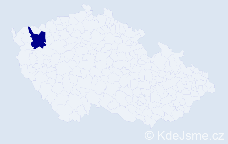Příjmení: 'Drouhinová', počet výskytů 1 v celé ČR