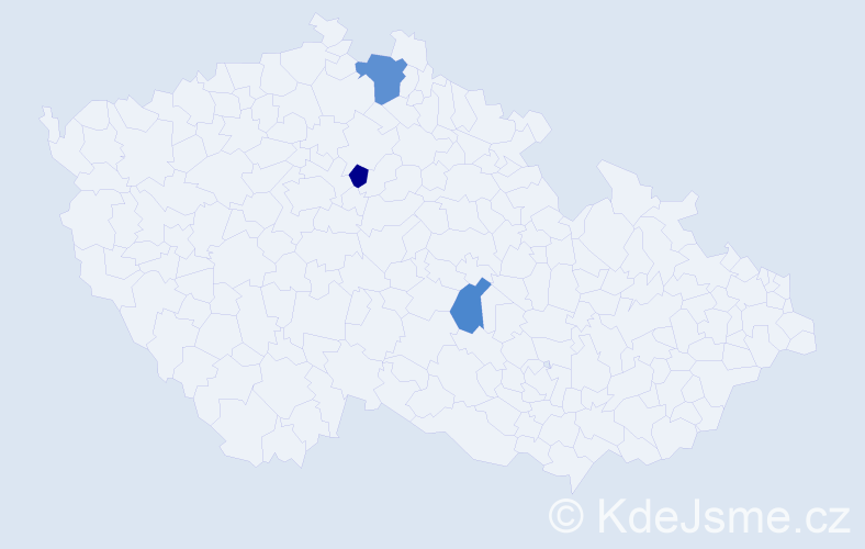 Příjmení: 'Beiu', počet výskytů 4 v celé ČR