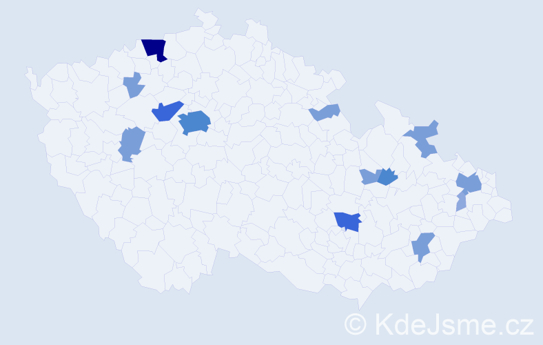 Příjmení: 'Maulis', počet výskytů 36 v celé ČR