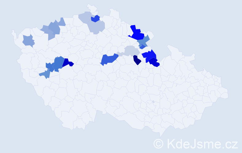 Příjmení: 'Faiferová', počet výskytů 49 v celé ČR