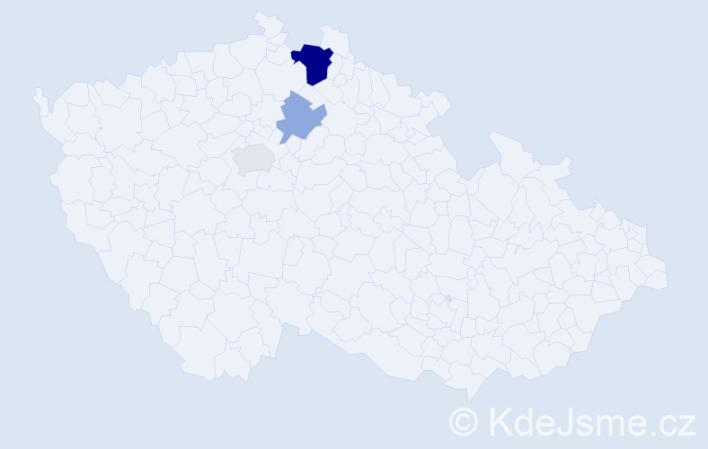 Příjmení: 'Kušniraková', počet výskytů 8 v celé ČR