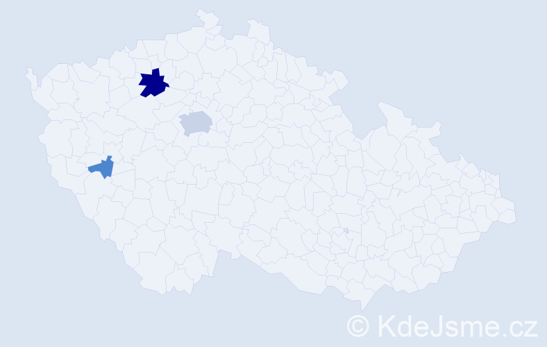 Příjmení: 'Prokopyuk', počet výskytů 10 v celé ČR