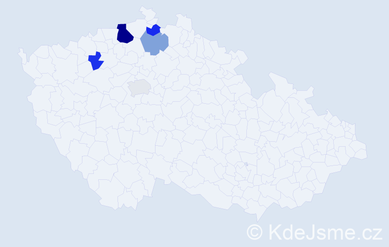Příjmení: 'Pröller', počet výskytů 9 v celé ČR