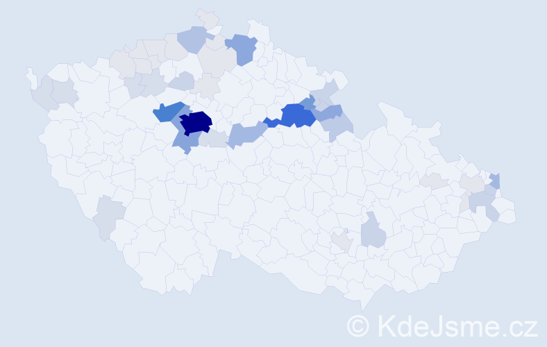 Příjmení: 'Panenková', počet výskytů 183 v celé ČR