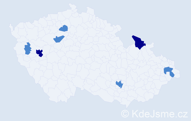 Příjmení: 'Galdun', počet výskytů 11 v celé ČR