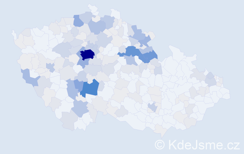 Příjmení: 'Kubec', počet výskytů 799 v celé ČR