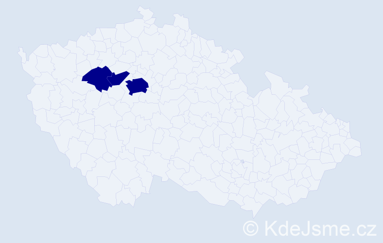 Příjmení: 'Delteilová', počet výskytů 3 v celé ČR