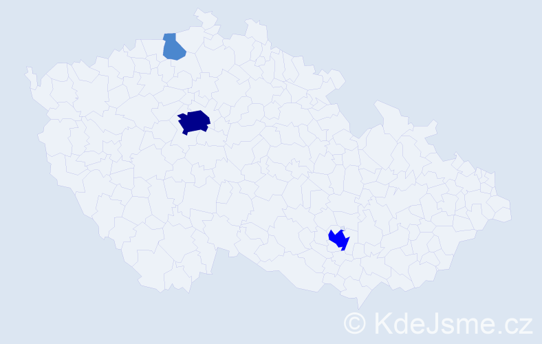 Příjmení: 'Stasyshyn', počet výskytů 6 v celé ČR