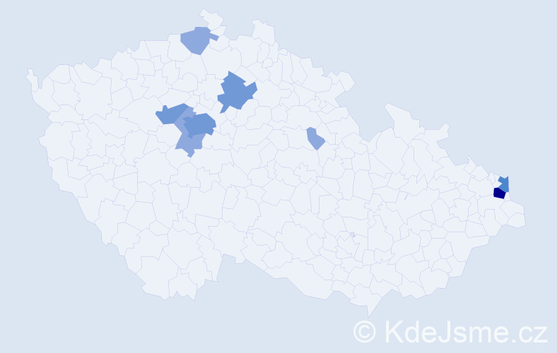 Příjmení: 'Lenghartová', počet výskytů 18 v celé ČR
