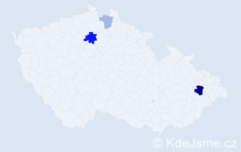 Příjmení: 'Lubijová', počet výskytů 6 v celé ČR