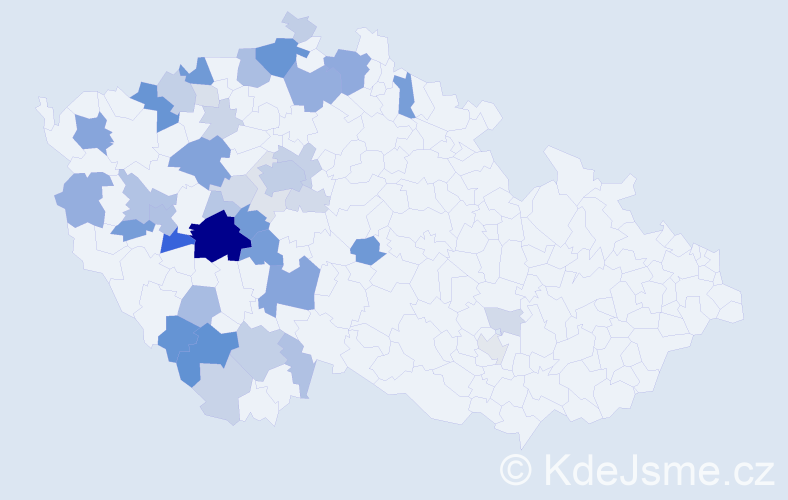 Příjmení: 'Vlasová', počet výskytů 132 v celé ČR