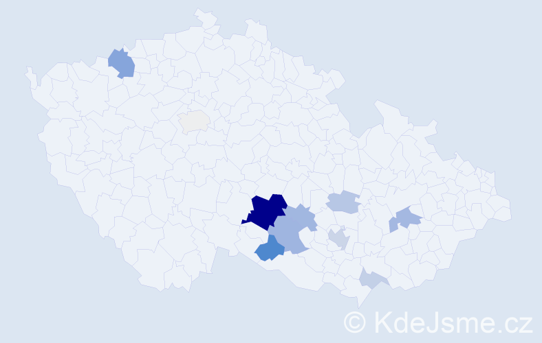 Příjmení: 'Kalayová', počet výskytů 30 v celé ČR