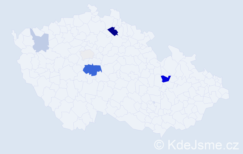 Příjmení: 'Bredler', počet výskytů 12 v celé ČR