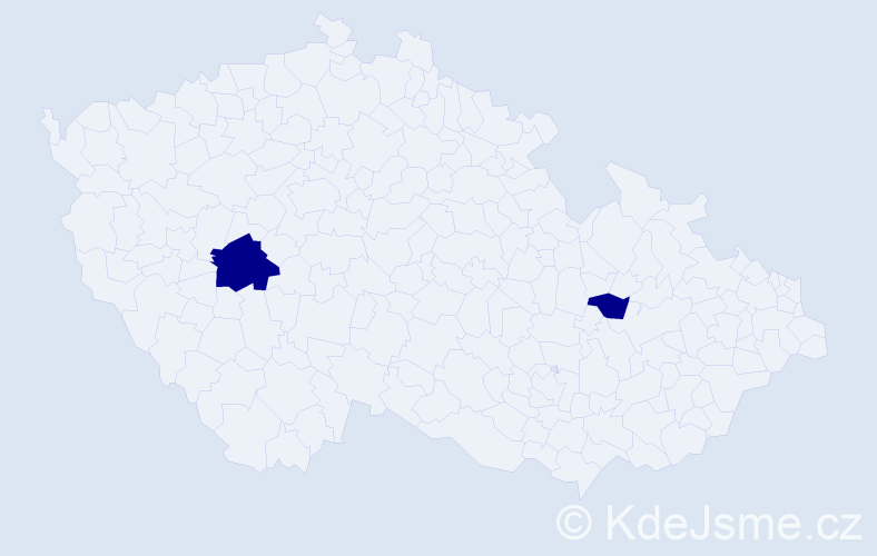 Příjmení: 'Bucák', počet výskytů 2 v celé ČR