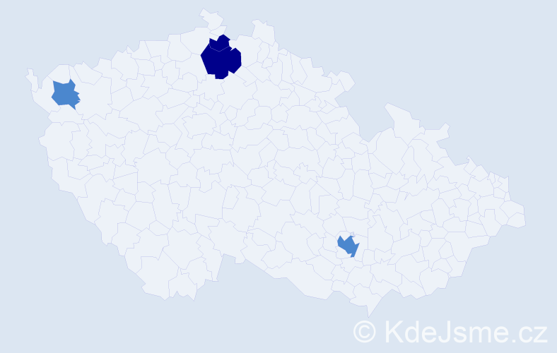 Příjmení: 'Ešpander', počet výskytů 8 v celé ČR
