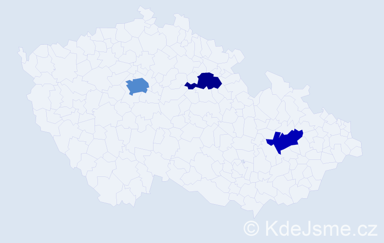 Příjmení: 'Smal', počet výskytů 5 v celé ČR