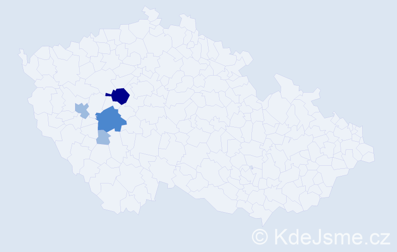 Příjmení: 'Halaburda', počet výskytů 8 v celé ČR