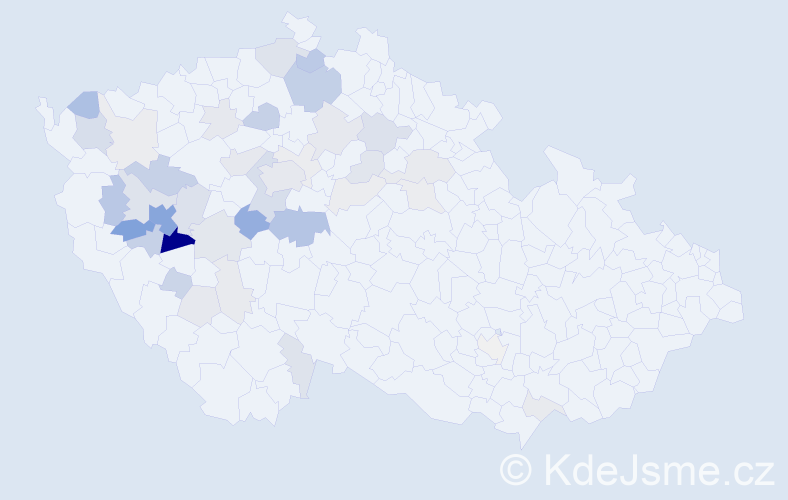 Příjmení: 'Lohr', počet výskytů 135 v celé ČR