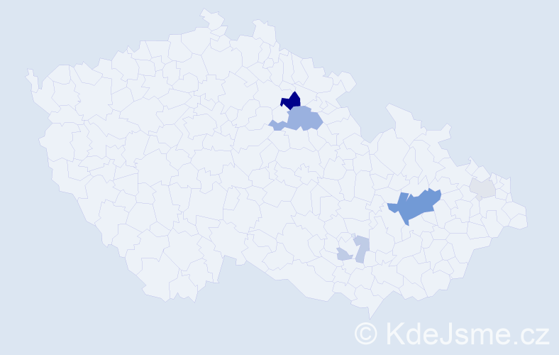 Příjmení: 'Loyka', počet výskytů 14 v celé ČR