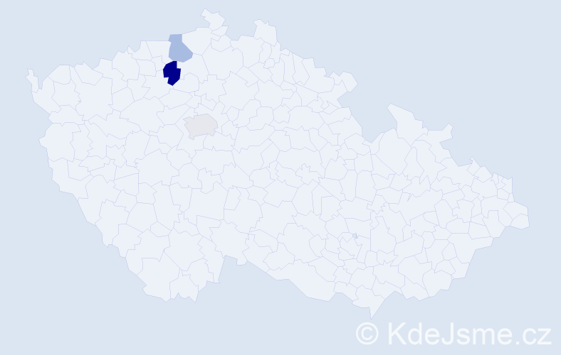 Příjmení: 'Dienstl', počet výskytů 8 v celé ČR