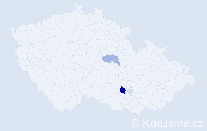 Příjmení: 'Pulyak', počet výskytů 4 v celé ČR