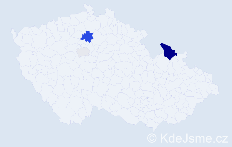 Příjmení: 'Timbaris', počet výskytů 6 v celé ČR