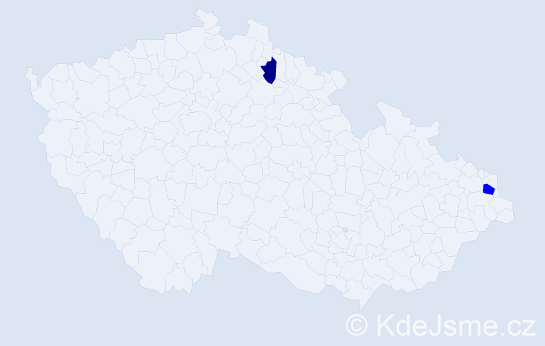 Příjmení: 'Flösslová', počet výskytů 3 v celé ČR