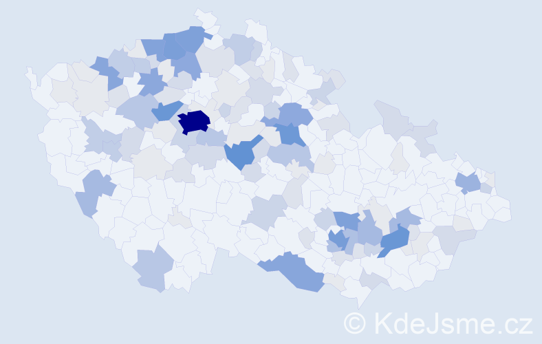 Příjmení: 'Podaná', počet výskytů 466 v celé ČR
