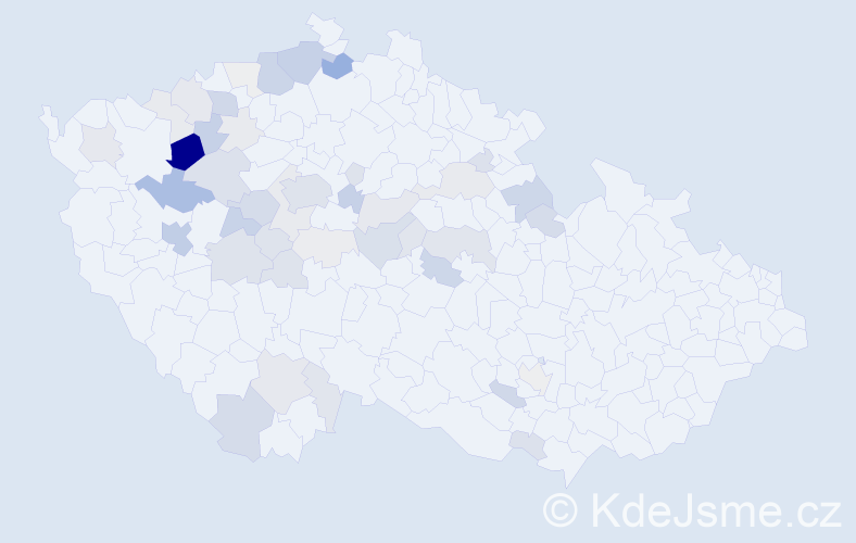 Příjmení: 'Kail', počet výskytů 163 v celé ČR