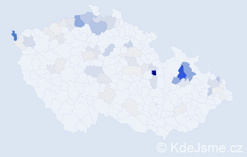 Příjmení: 'Turták', počet výskytů 229 v celé ČR