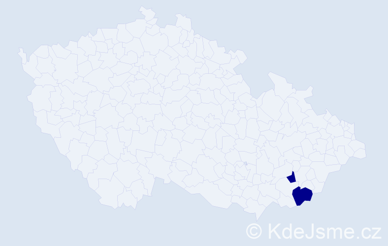 Příjmení: 'Meriánová', počet výskytů 2 v celé ČR