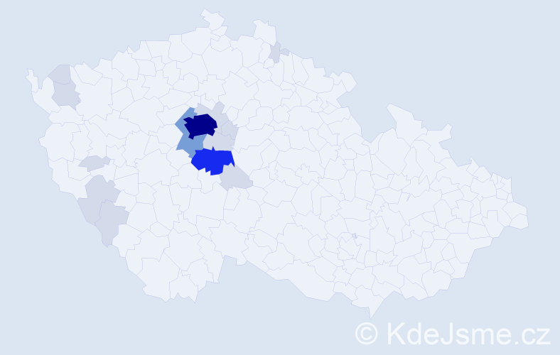 Příjmení: 'Vrbovec', počet výskytů 44 v celé ČR