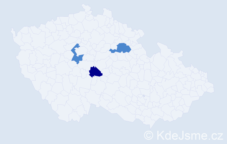 Příjmení: 'Golovin', počet výskytů 5 v celé ČR