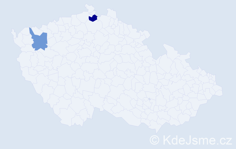 Příjmení: 'Senftleben', počet výskytů 2 v celé ČR