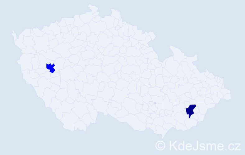 Příjmení: 'Stankaničová', počet výskytů 3 v celé ČR