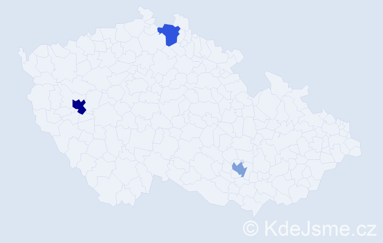 Příjmení: 'Grahamová', počet výskytů 4 v celé ČR